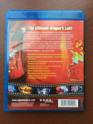 Dragons Lair Video Game (Blu - ray Disc,  2007) Rare - OOP - 2