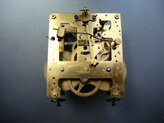 Antique German Gustav Becker Wall Clock Movement P48 Parts Restore Gb Junghans