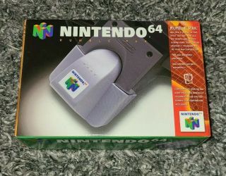 Rumble Pak N64 Nintendo 64 Box/inserts/original Bag Only Rare