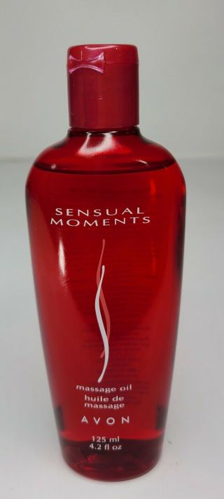 Avon Sensual Moments Massage Oil - Rare - 4.  2 Fl.  Oz.  -