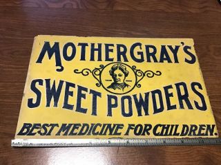 Vintage - Paper Sign - Mother Gray 