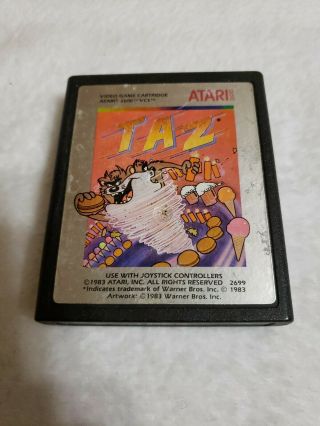Atari 2600 Taz Tazmanian Devil Game Rare Game Only