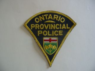 Rare Old Style Patch Of The Provincial Police,  Ontario,  Canada