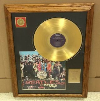 Rare The Beatles 24k Gp Sgt.  Pepper 