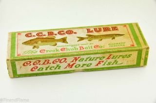 Vintage Creek Chub Jointed Snook Pikie Antique Fishing Lure Empty Box Rs6