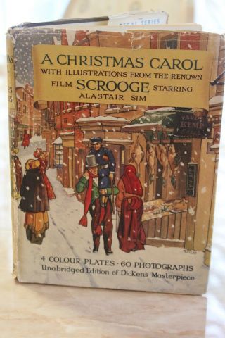 Very Rare Book " A Christmas Carol " Alastair Sim Early 1950 