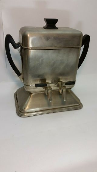 Rare 1920 - 30’s Thomas Edison Edicraft Siphonator Coffee/ Hot Water Urn No Cord