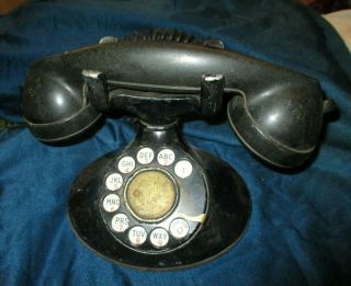 Antique Western Electric Desk Phone Model D - 1