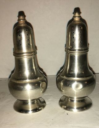 M Fred Hirsch Co Sterling Silver Salt & Pepper Shakers 483 Not Weighted 74g