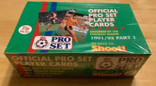 Pro Set Official Pro Set Player Cards 1991/92 Part 1 Box Of 48 Packs Rare