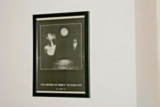 Sisters Of Mercy Framed A4 Rare 1987 `floodland ` Album Promo Poster