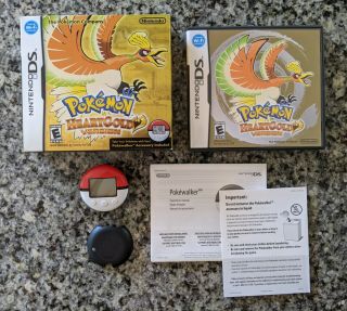 Pokemon Heartgold Version (ds,  2010) - Pokewalker,  Box And Manuals Rare