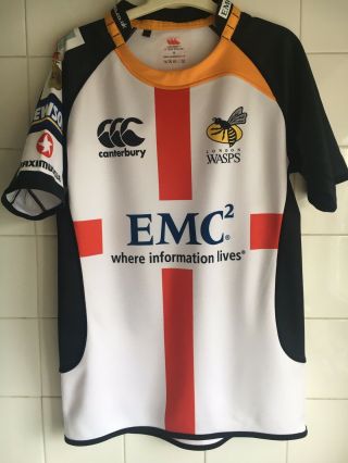 Small 34 - 36 " London Wasps 2010 St Georges Day Special Rugby Union Rare Vintage