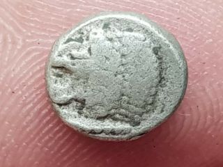 Rare Ancient Greek Silver Coin Ionia Miletos 1 Gr 9 Mm