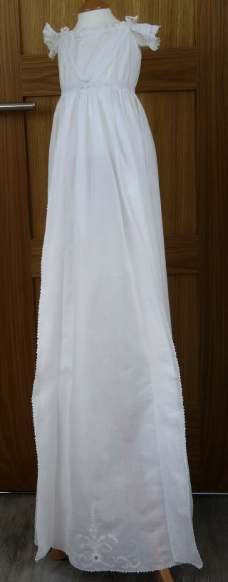 A Victorian Ayrshire Embroidered Christening Gown With Robings