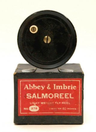 Vintage Abbey & Imbrie Salmoreel Fly Fishing Reel No.  278 W/ Box