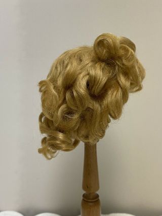 Vintage Blonde Mohair Wig 13 " Ideal Shirley Temple Doll - Size 9”