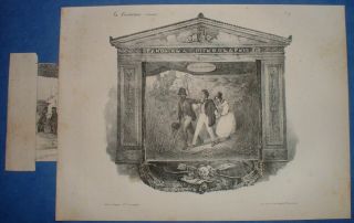 Llca 041 La Caricature 1831 - Rare Lithographie A Systeme By Adam