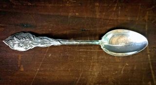 Antique Sterling Silver Unger Brothers Personalized Spoon Narcissus Art Nouveau