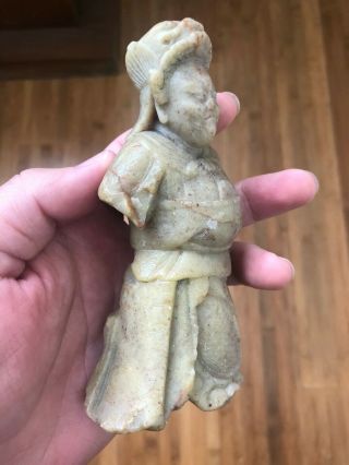 Vintage Chinese Stone Hand Carved General Figure 2