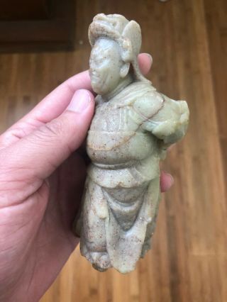 Vintage Chinese Stone Hand Carved General Figure 3