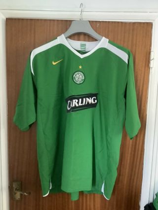 Celtic 2005 - 2006 Nike Green Away Retro Vintage Rare Xxxl Size