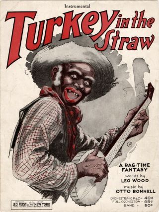 Turkey In The Straw Rag Time Fantasie,  1921 Edition,  Vintage Sheet Music