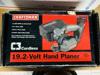 Rare Craftsman C3 19.  2v 19.  2 Volt Cordless Hand Planer 11584