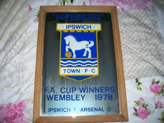 Rare Ipswich Town Fa Cup Winners Mirror 1978