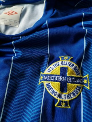 Northern Ireland Football Shirt Mens Small Umbro Long Sleeves Rare Sample ???