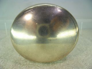 George Unite Victorian Solid Silver Bombe Squeeze Snuff Box,  Birmingham 1897