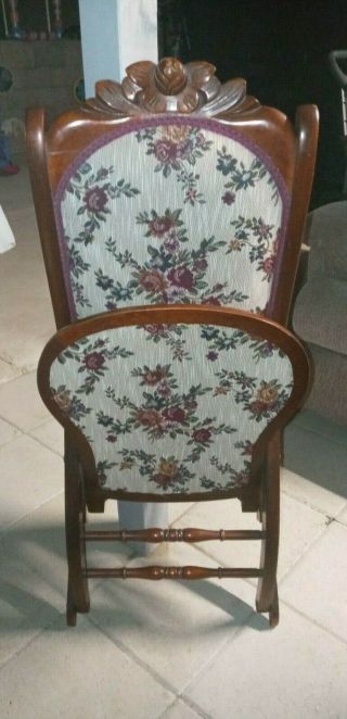 Antique Victorian Folding Rocking Chair 3