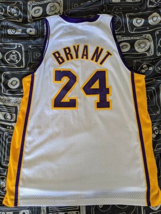 Rare Nba Adidas Jersey Kobe Bryant 24 Mens Size Xl Length,  2