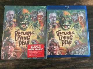 Return Of The Living Dead Blu - Ray Scream Factory Oop Slipcover Rare Shrink Wrap
