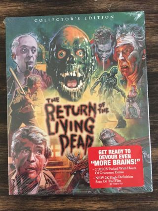 Return of the Living Dead Blu - ray Scream Factory OOP SLIPCOVER RARE shrink wrap 2