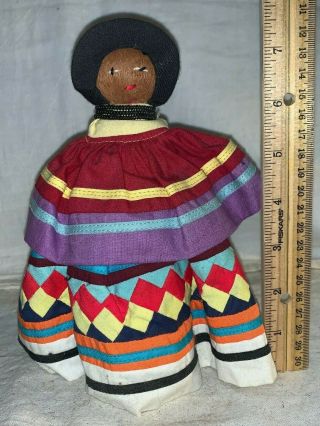 Antique Seminole Native American Indian Doll Vintage Old Folk Art Palmetto 136