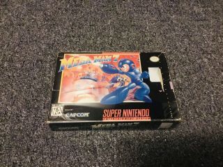 Mega Man 7 Nintendo Snes Box Only Authentic Rare