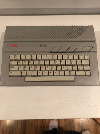 Vintage Atari 65 Xe Personal Computer Include Cables And Two Joysticks Rare