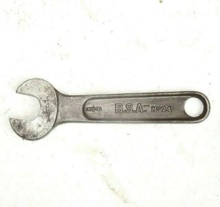 RARE VINTAGE BSA NO 24 TOOLKIT SPANNER SINGLE OPEN ENDED 3/8 2