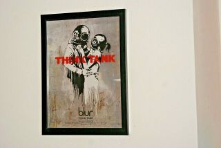 Blur Framed A4 Rare 2003 ` Think Tank ` Album Band Art Promo Poster