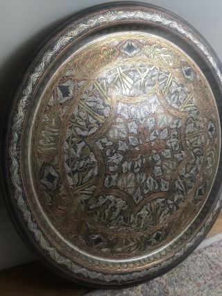 Antique Middle Eastern Islamic Arabic Copper Tray
