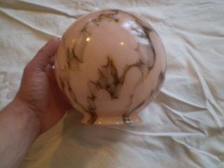 Rare Antique C.  1930s Art Deco Glass Lamp Shade With And Hard To Find