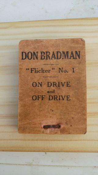 (video Link Added) Don Bradman Flicker Book On - Drive Off - Drive 1930s ? Rare,  Vgc