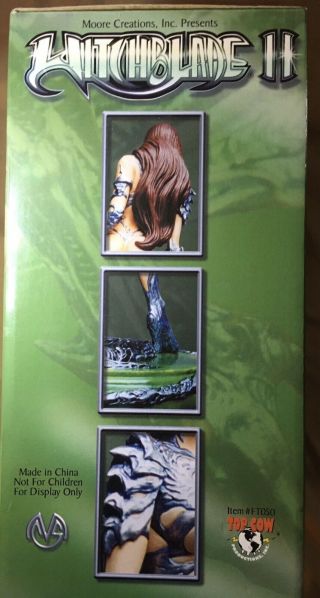 Witchblade II Hand Painted CC Porcelain Statue by Moore Creations 693/4000 Rare 2