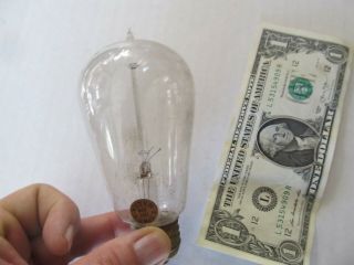 Rare,  Very Early Antique Edison Type Ge Mazda Light Bulb,  C1910,  W/label,  Gift