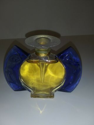 Rare,  Signed,  Lalique Crystal Perfume Bottle