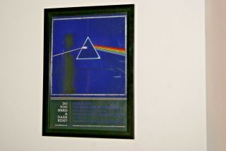 Pink Floyd - Framed A4 Rare 2003 ` Dark Side Of Moon ` Album Poster
