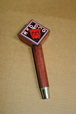 Vintage Red Dog Beer Tap Pull Handle Rare