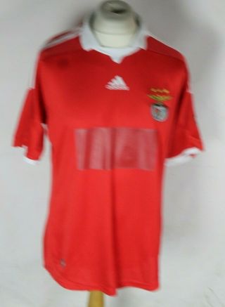 Vintage Benfica Home Football Shirt 09 - 10 Mens Large Adidas Rare