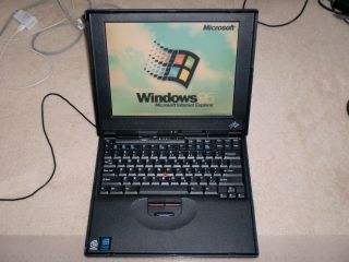 Ibm Thinkpad 390e Type 2626 Laptop With Windows 95 Installed,  Floppy Drive,  Rare